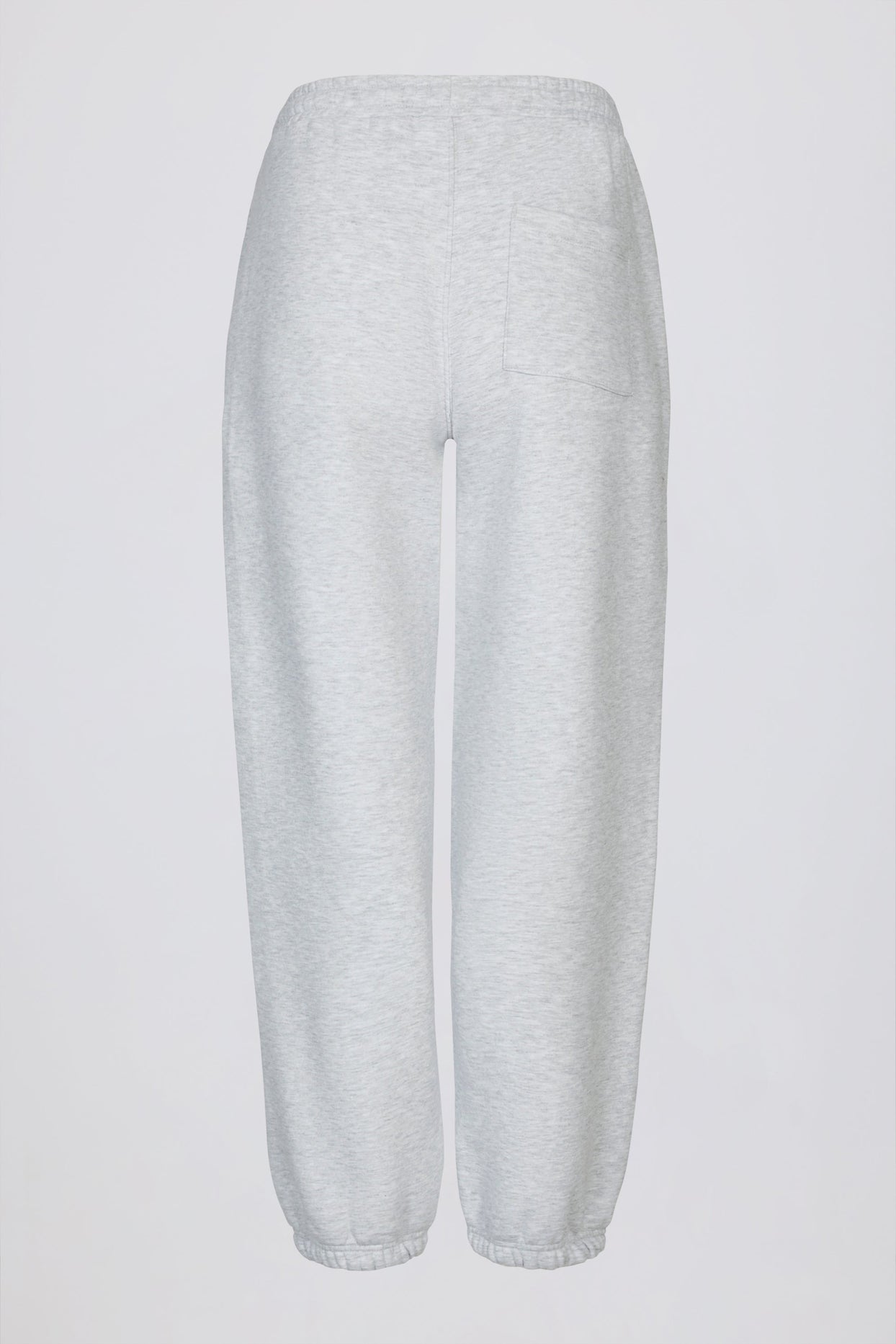 Relaxed Mid-Rise Joggers in Grey Marl
