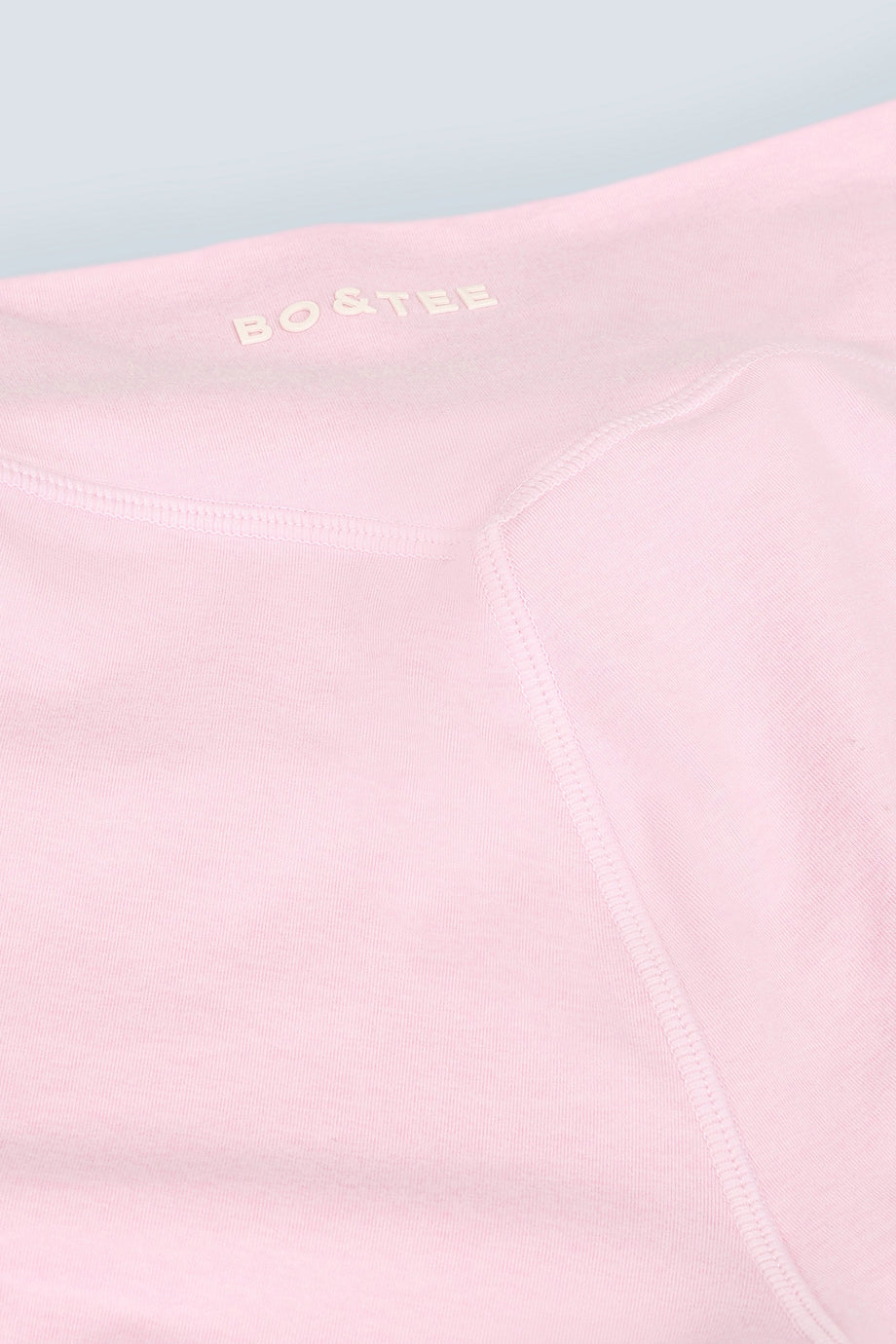 Ruched Flared Trousers in Pink Marl