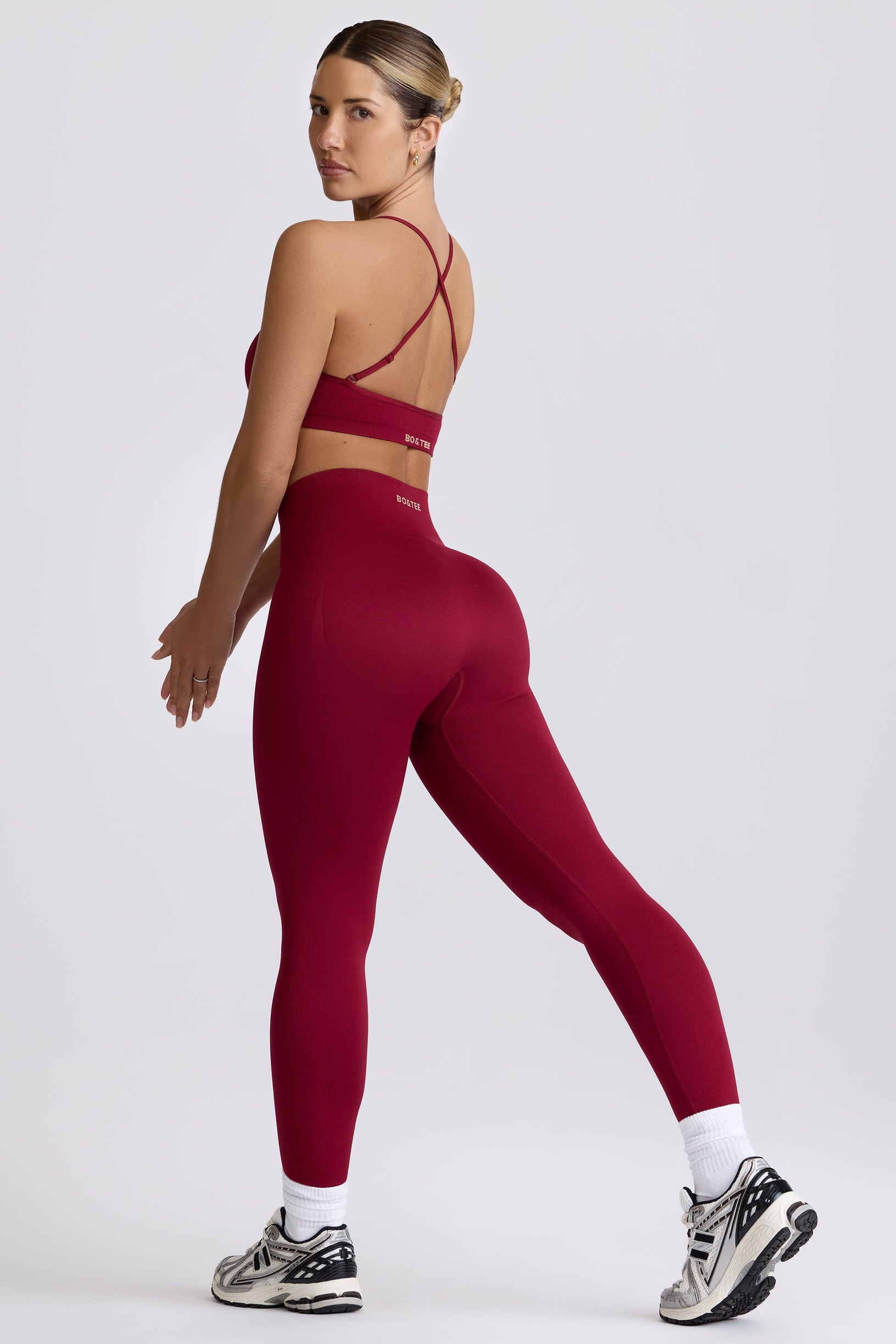Super Sculpt Seamless Leggings in Burgundy - 1