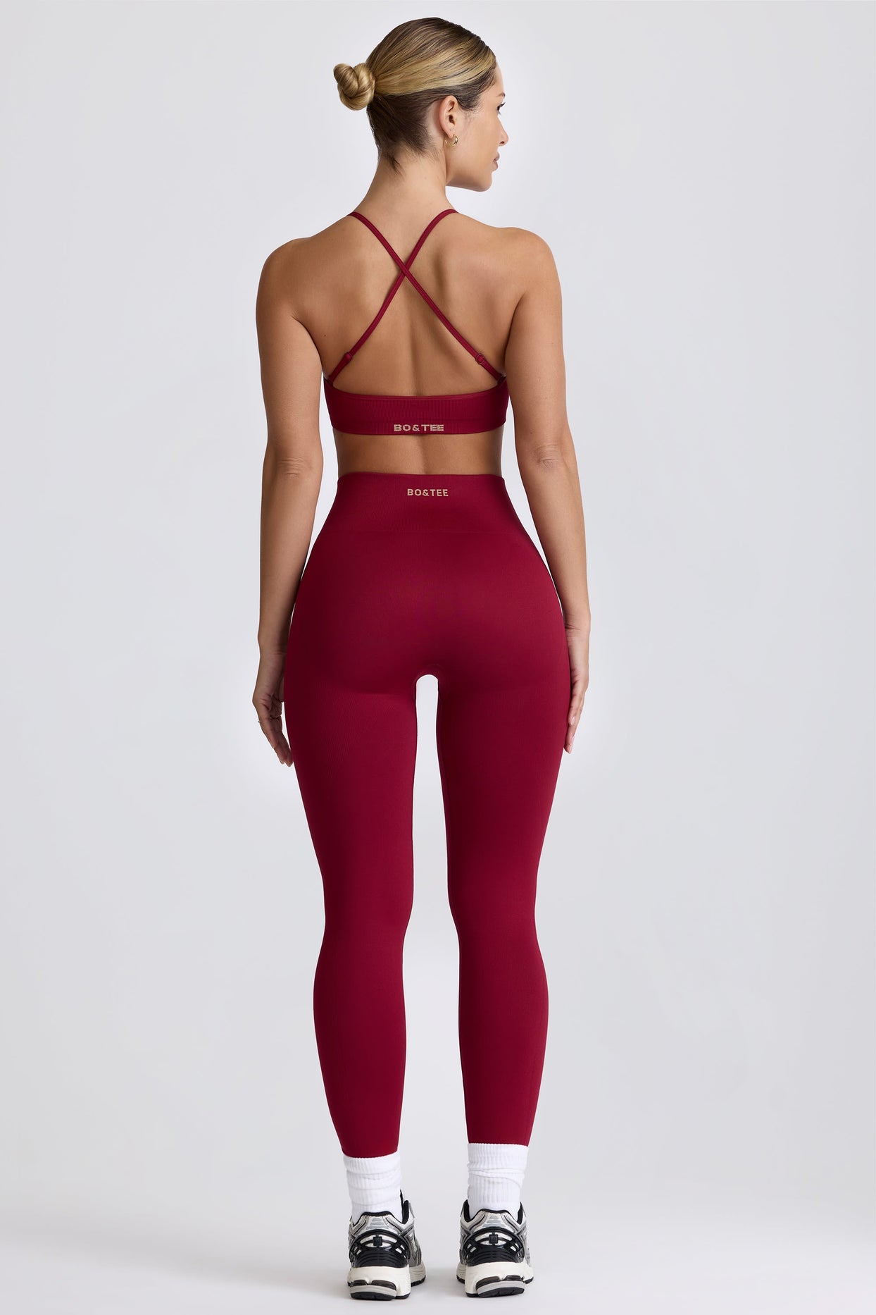 Super Sculpt Seamless High-Waist Leggings in Burgundy