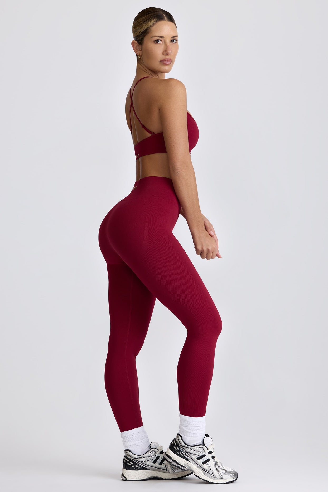 Super Sculpt Seamless High-Waist Leggings in Burgundy