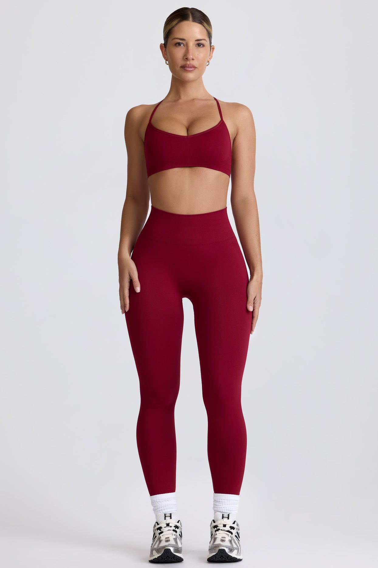 Super Sculpt Seamless High-Waist Leggings in Burgundy