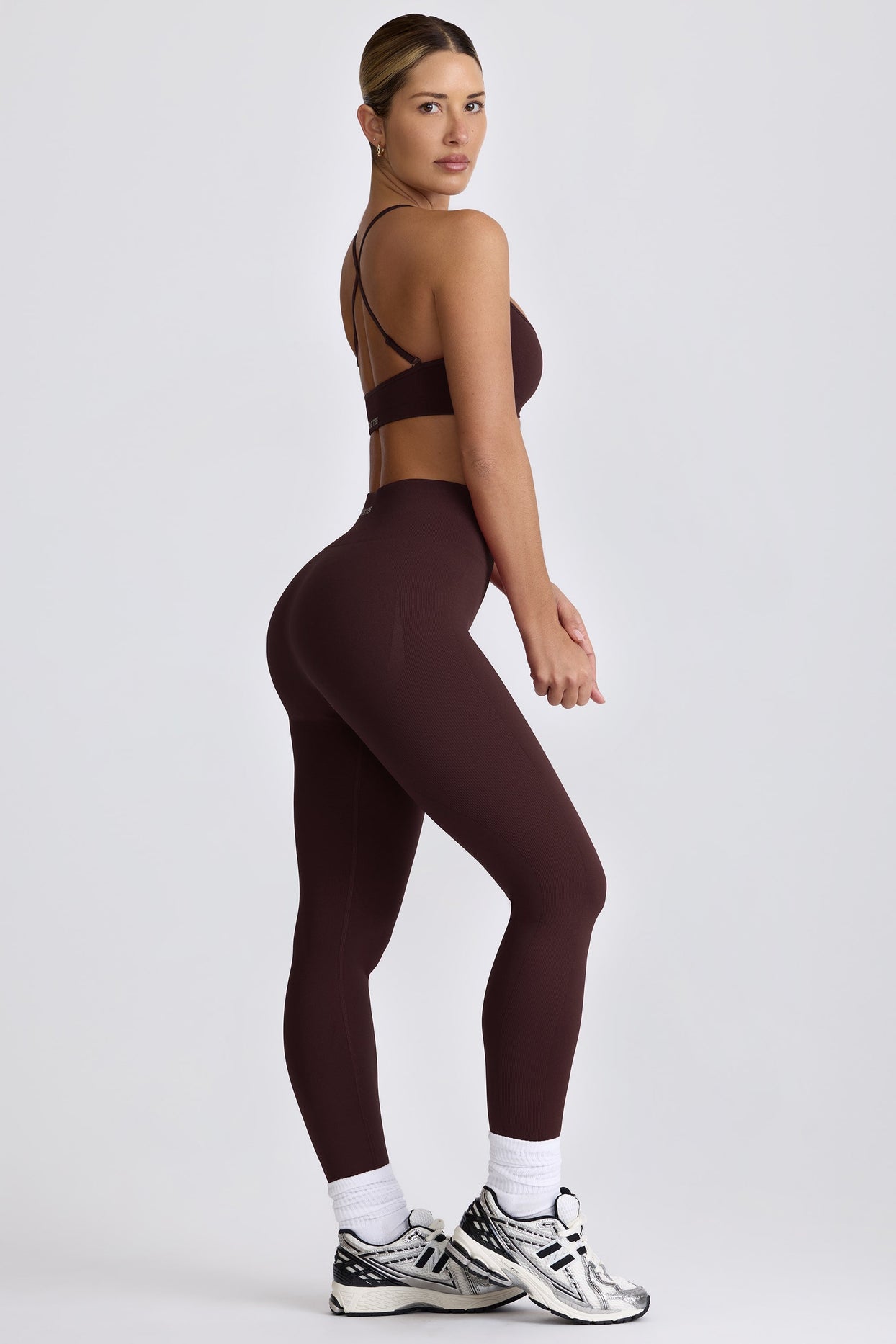 Super Sculpt Seamless High-Waist Leggings in Chocolate