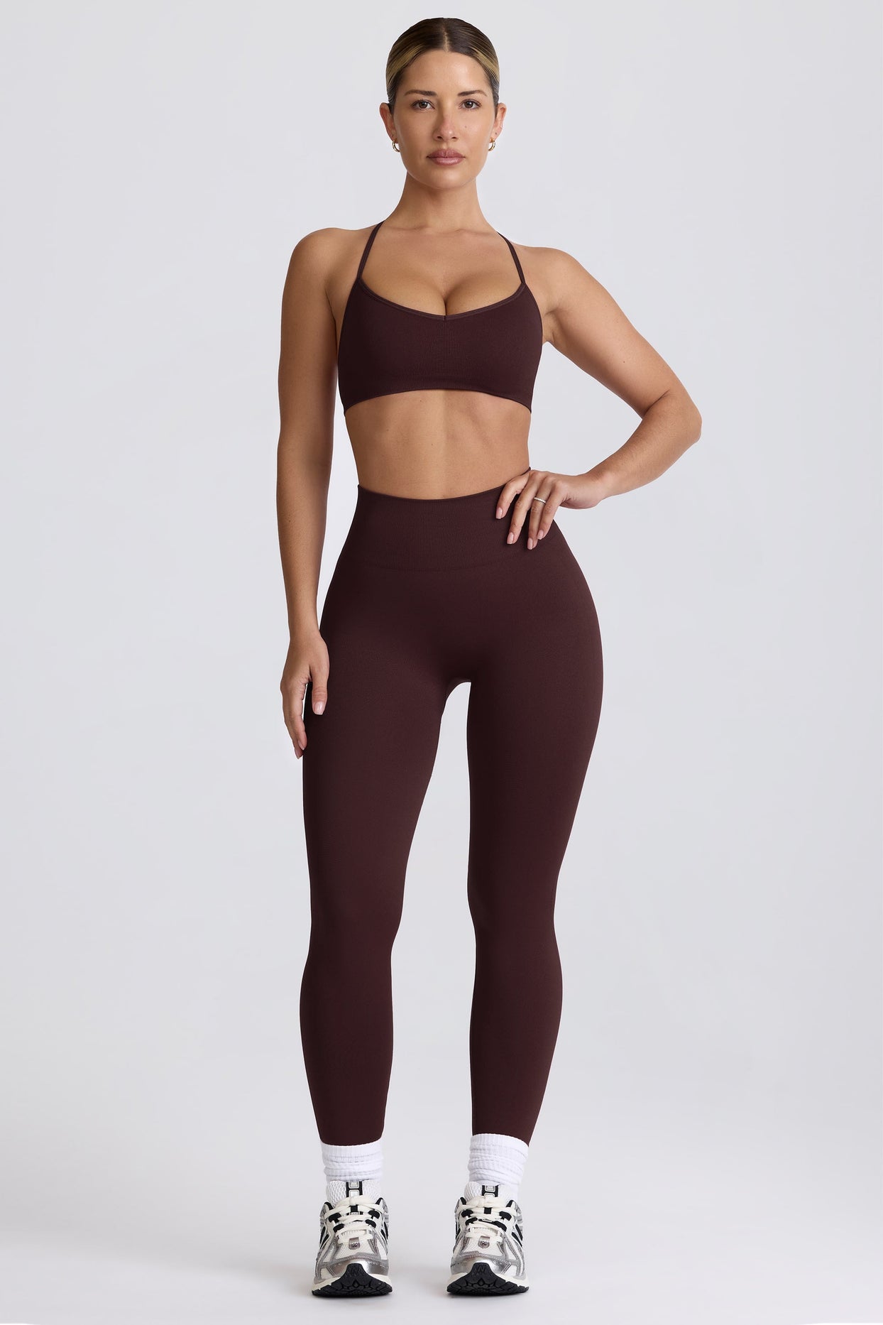 Super Sculpt Seamless High-Waist Leggings in Chocolate