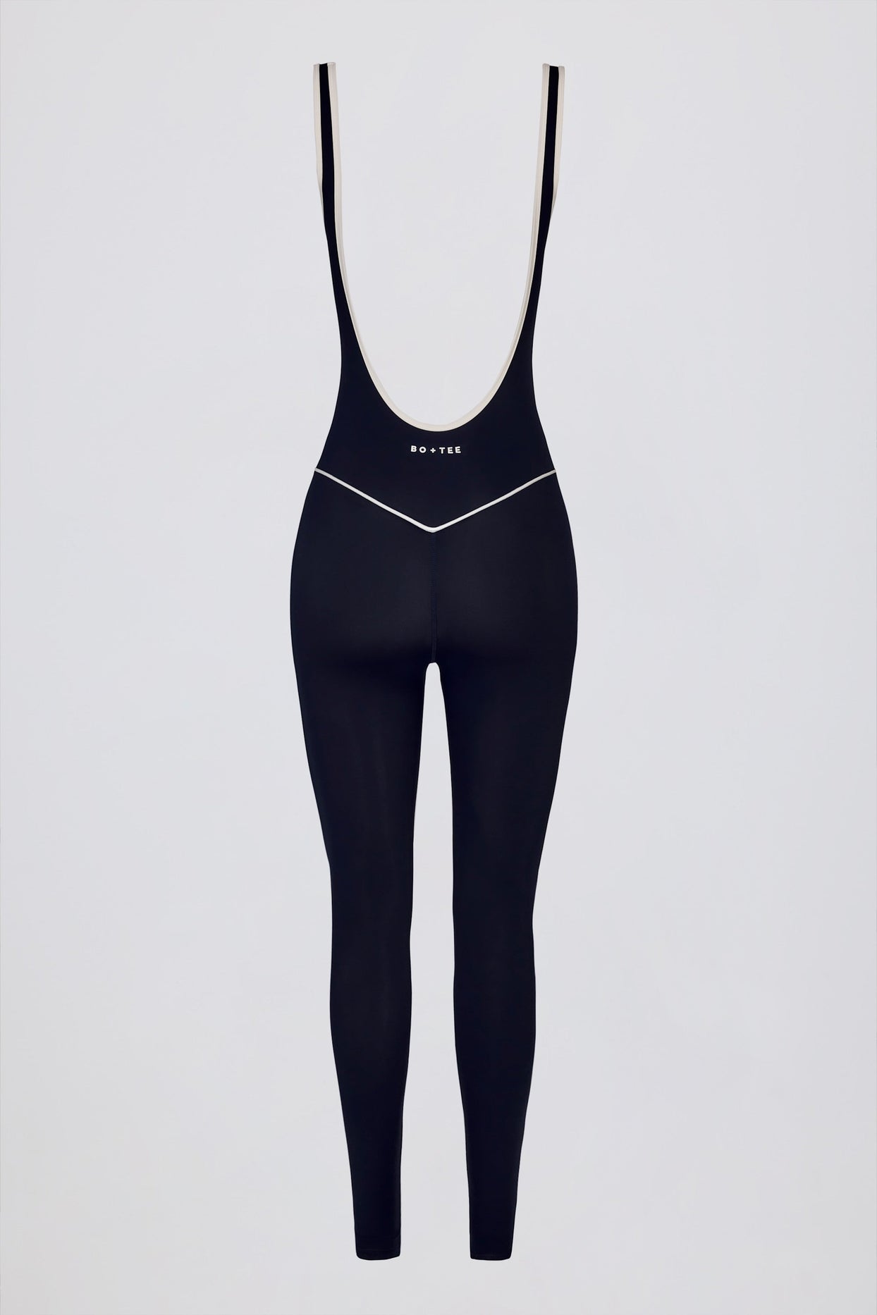 جمبسوت ناعم ونشط مكشوف الظهر بلون أزرق داكن كلاسيكي