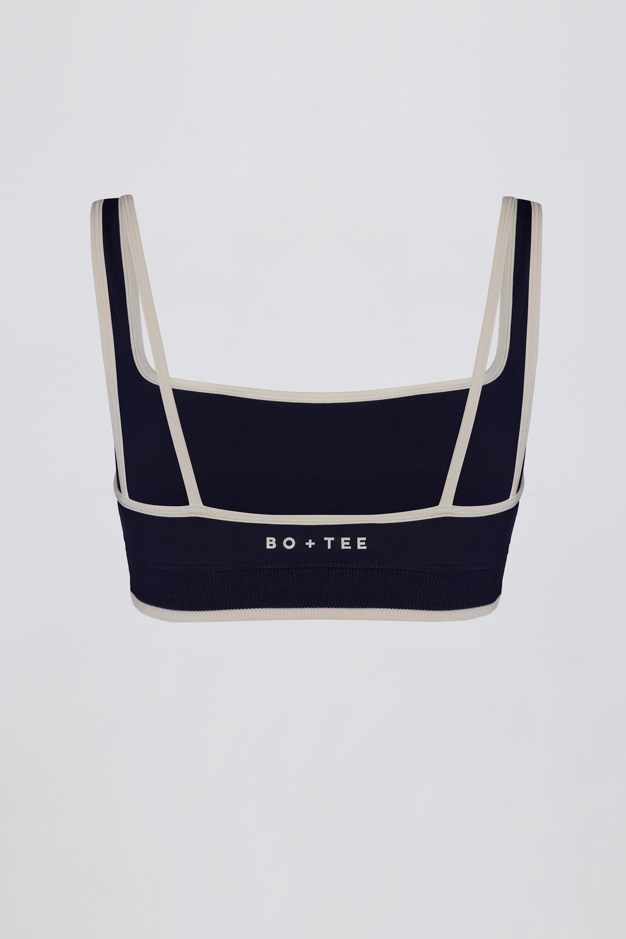 Soft Active Contrast Sports Bra in Classic Navy