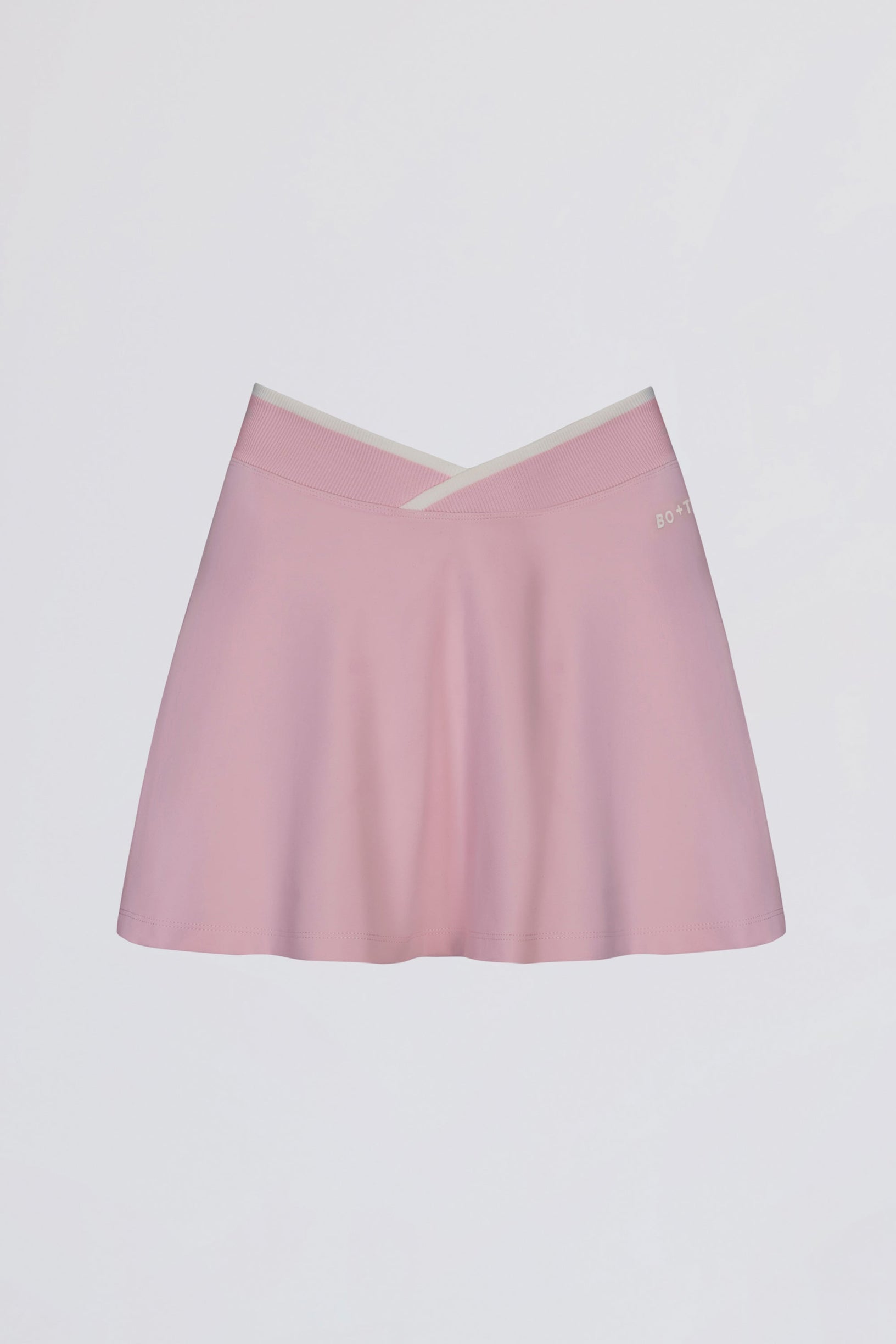 Soft Active Crossover Mini Skort in Powder Pink - 1