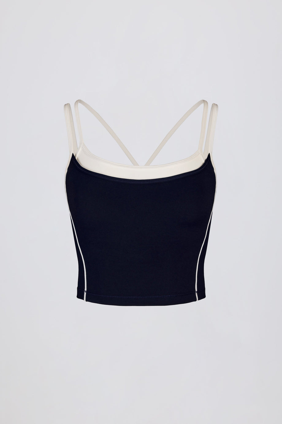 Soft Active Layered Tank Top in Classic Navy