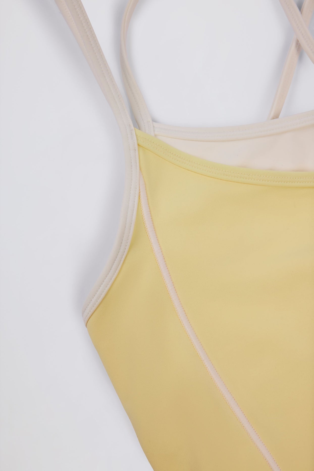 Soft Active Layered Tank Top in Soft Yellow