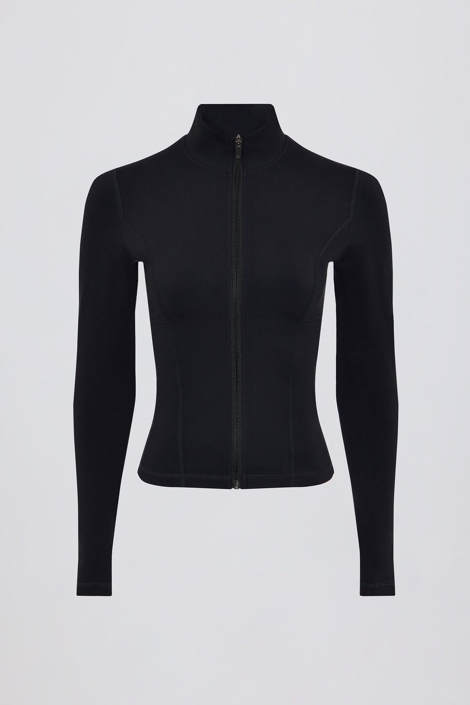 Soft Active Zip-Up Jacket in Black