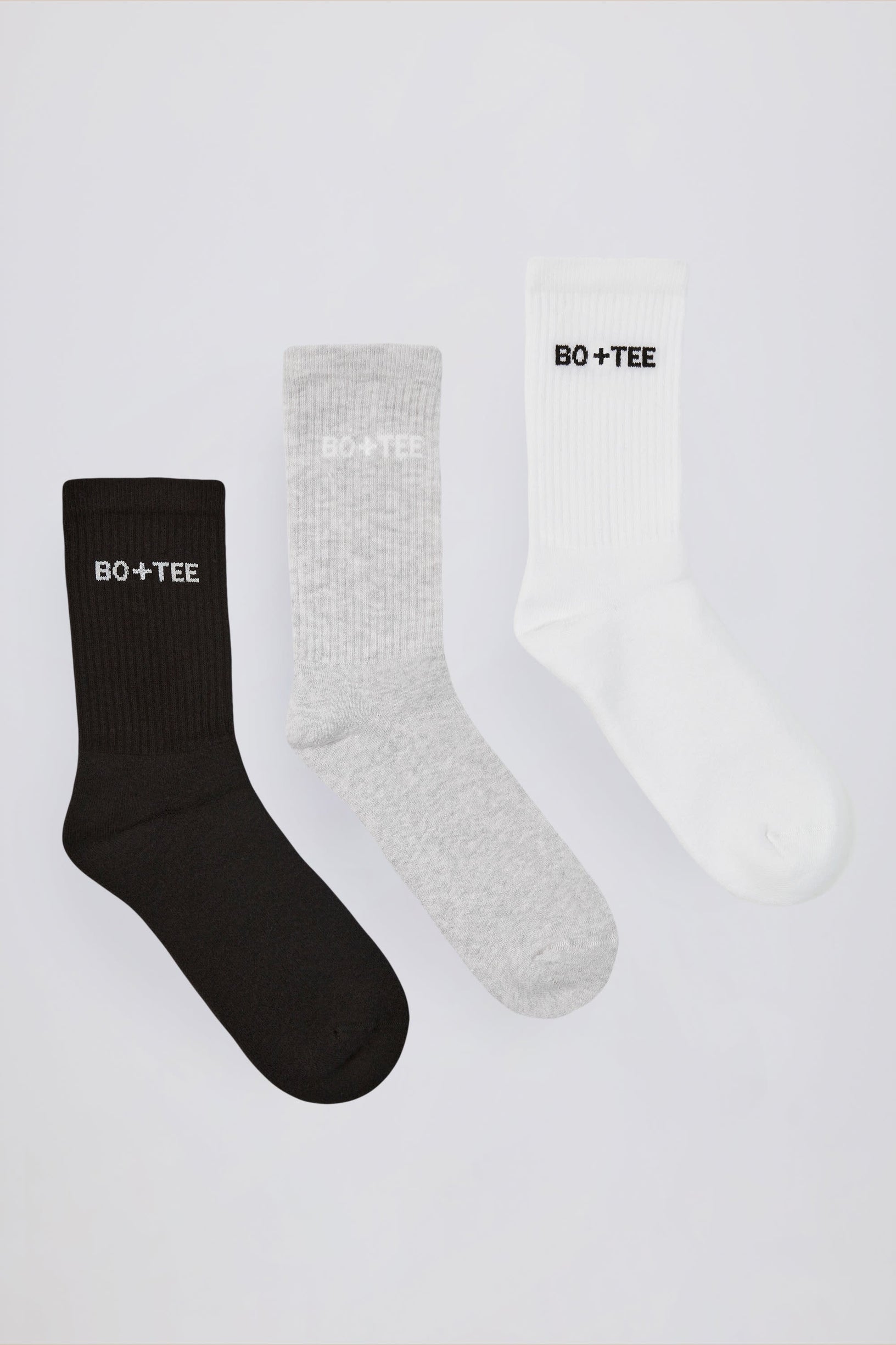 Ribbed Crew Sock Bundle in Multi - 1