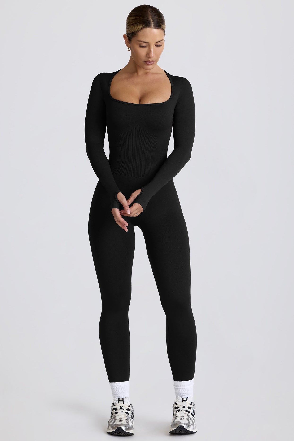 Super Sculpt Seamless Full-Length Jumpsuit in Black