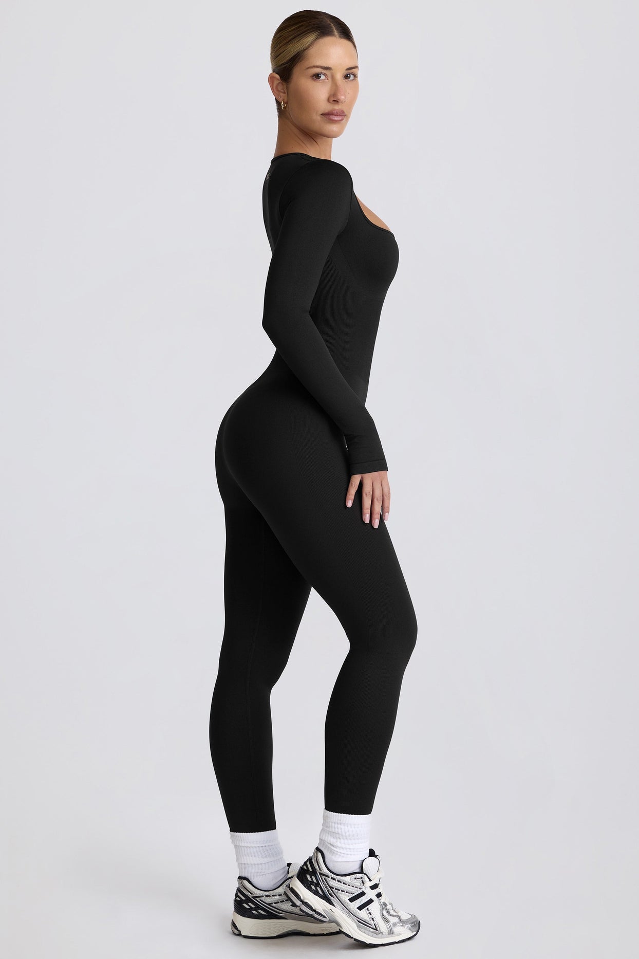 Super Sculpt Seamless Full-Length Jumpsuit in Black