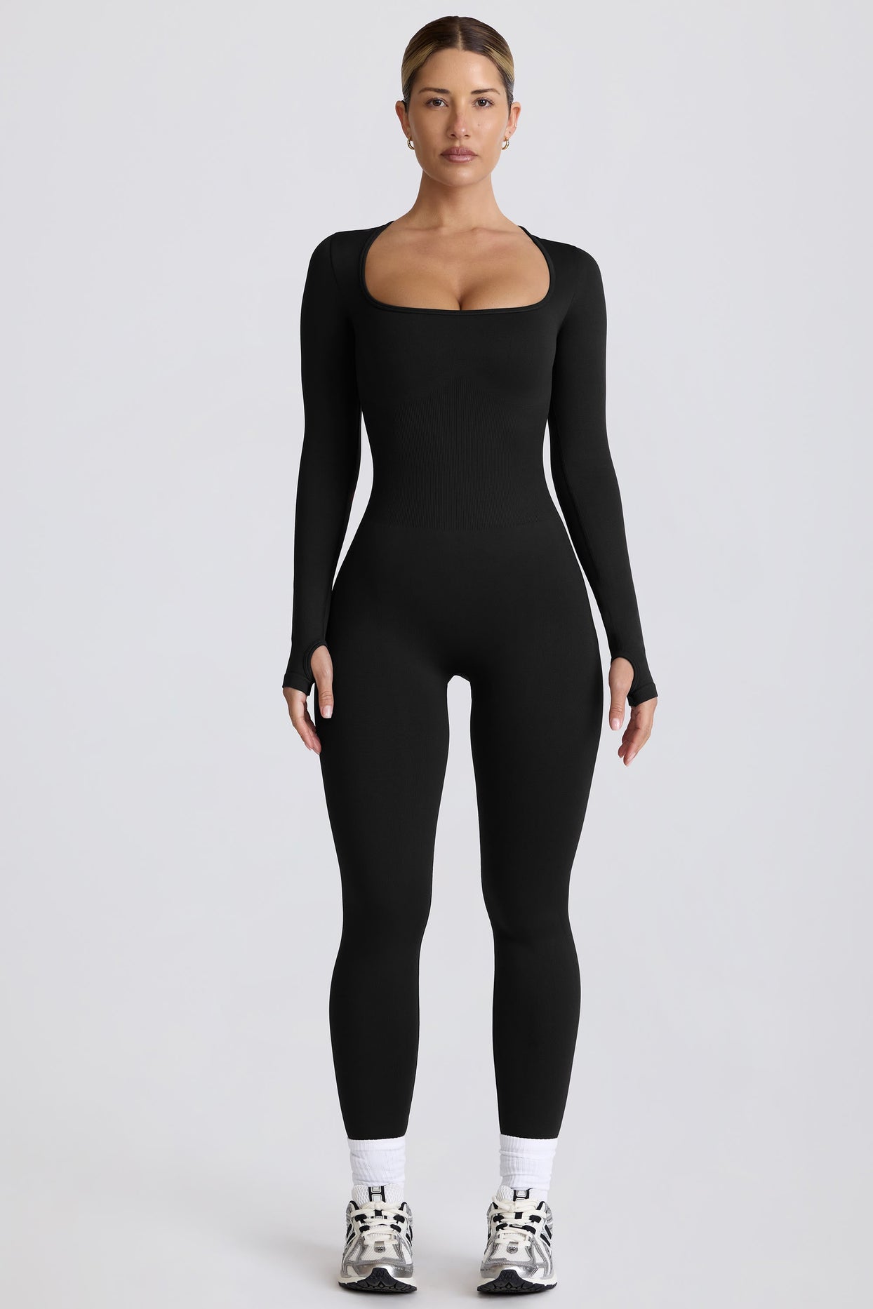 Super Sculpt Seamless Full-Length Jumpsuit in Black