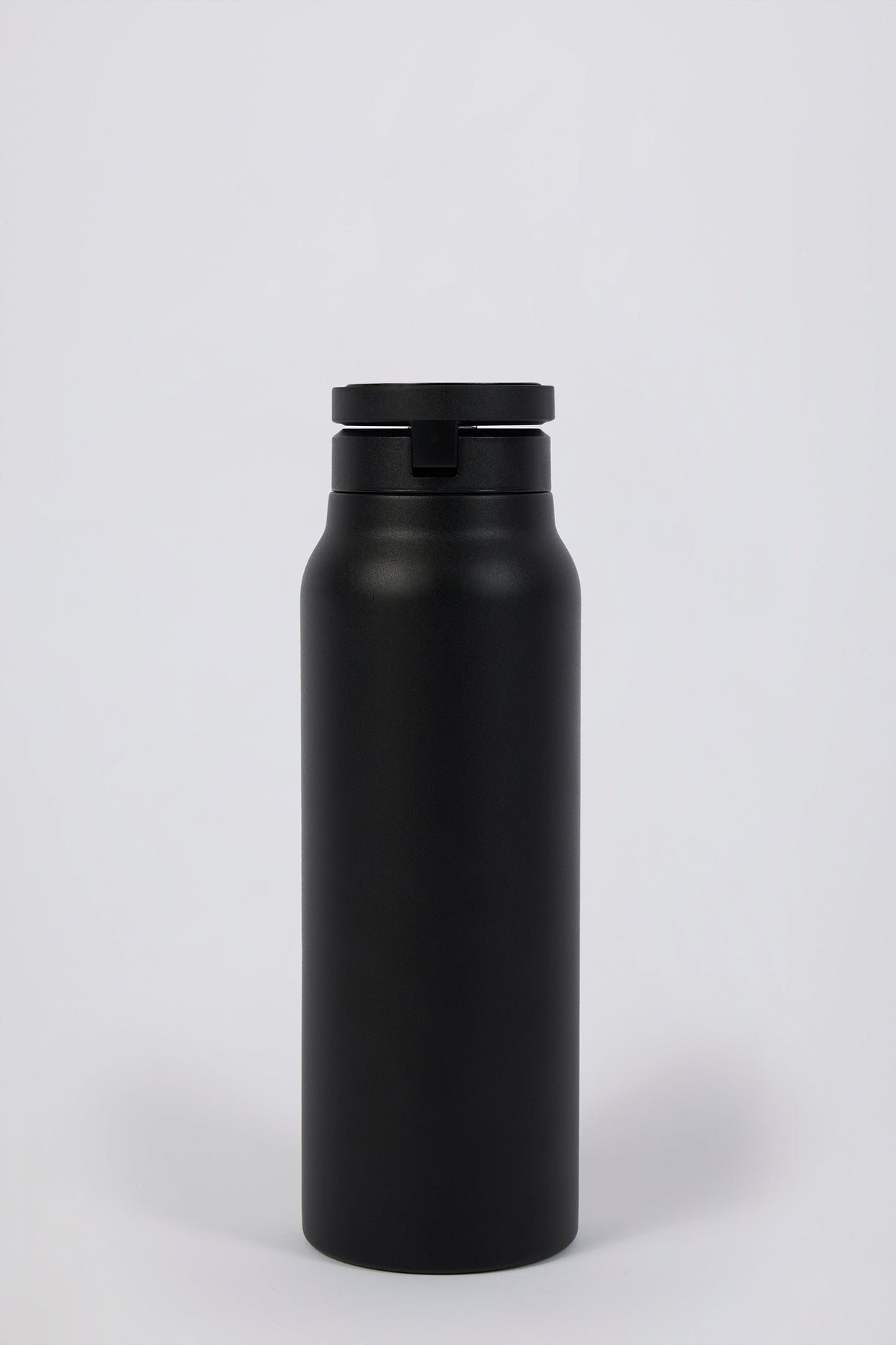 Magnetic Thermos-Insulated Stainless Steel Water Bottle in Black