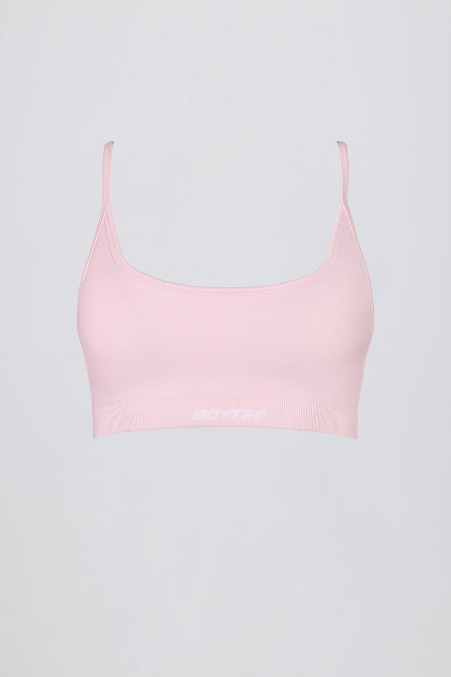 Super Sculpt Seamless Backless Sports Bra in Powder Pink