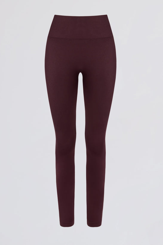 Super Sculpt Seamless High-Waist Leggings in Burgundy