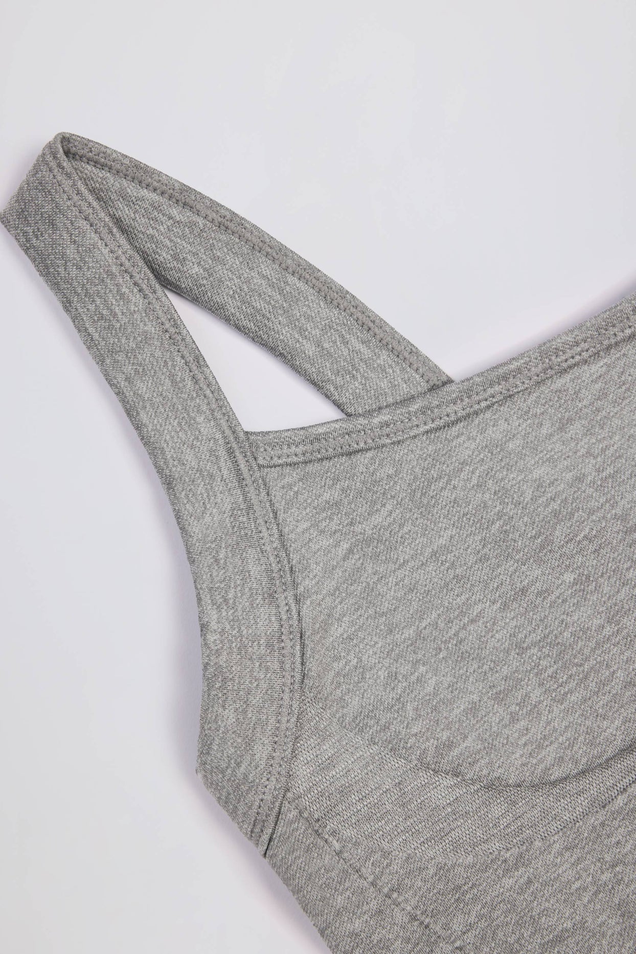 Super Sculpt Seamless Longline Camisole Top in Grey Marl
