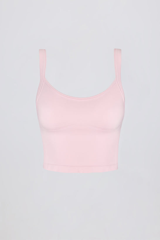 Super Sculpt Seamless Longline Camisole Top in Powder Pink