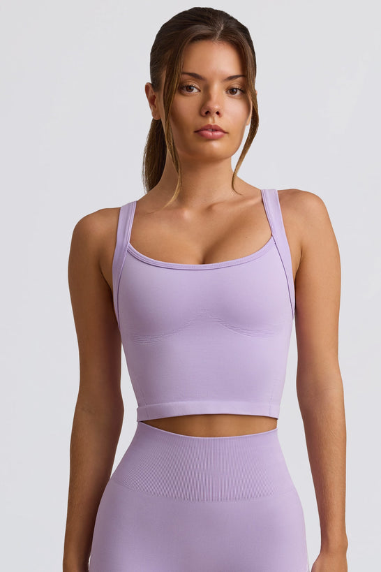Super Sculpt Seamless Longline Camisole Top in Soft Lilac
