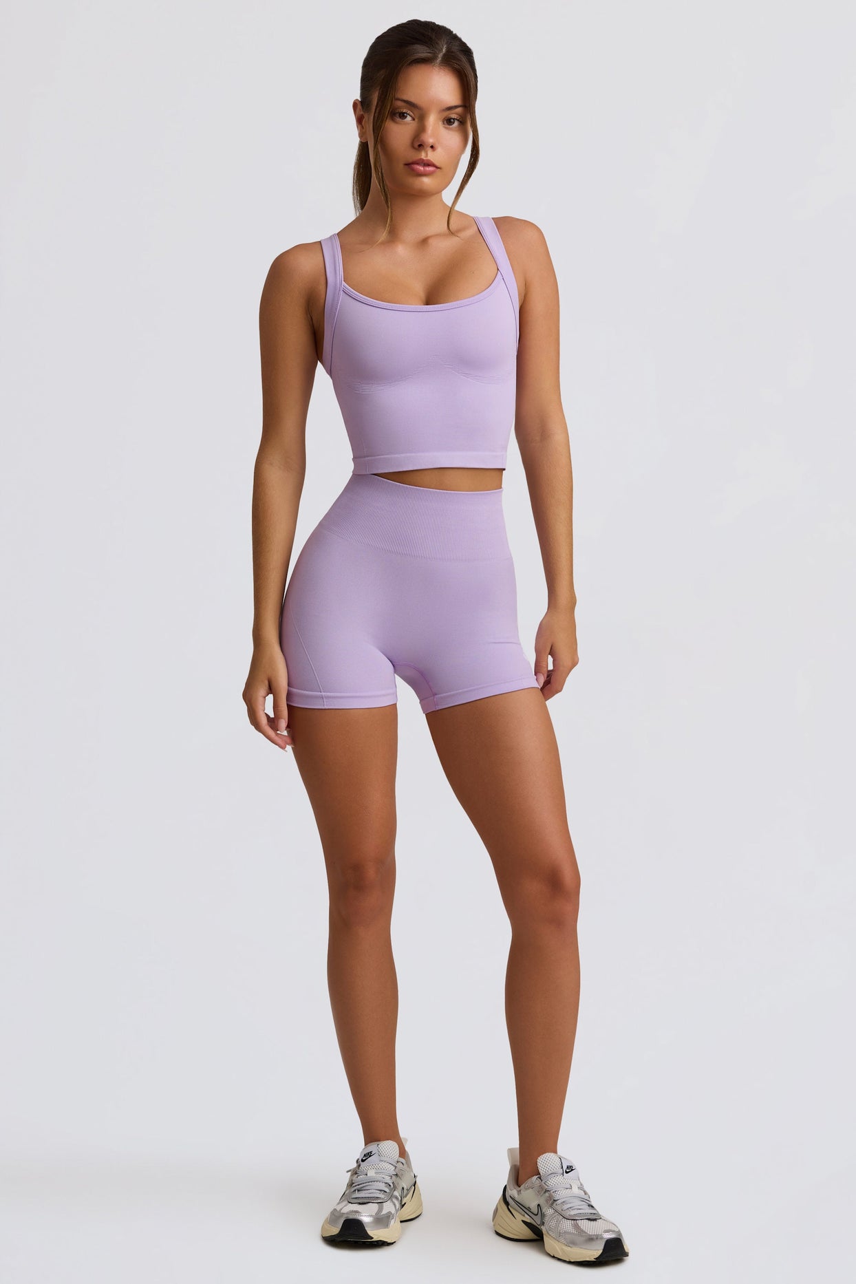 Super Sculpt Seamless Longline Camisole Top in Soft Lilac