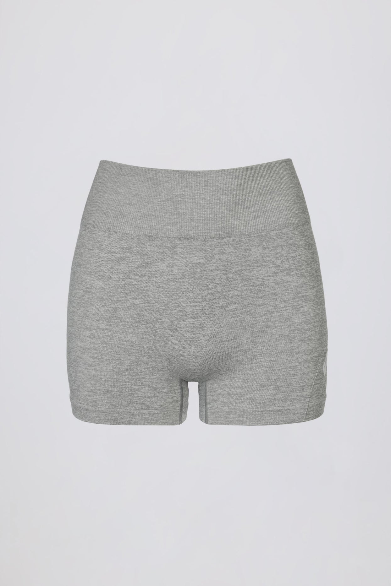 Super Sculpt Seamless Mini Shorts in Grey Marl