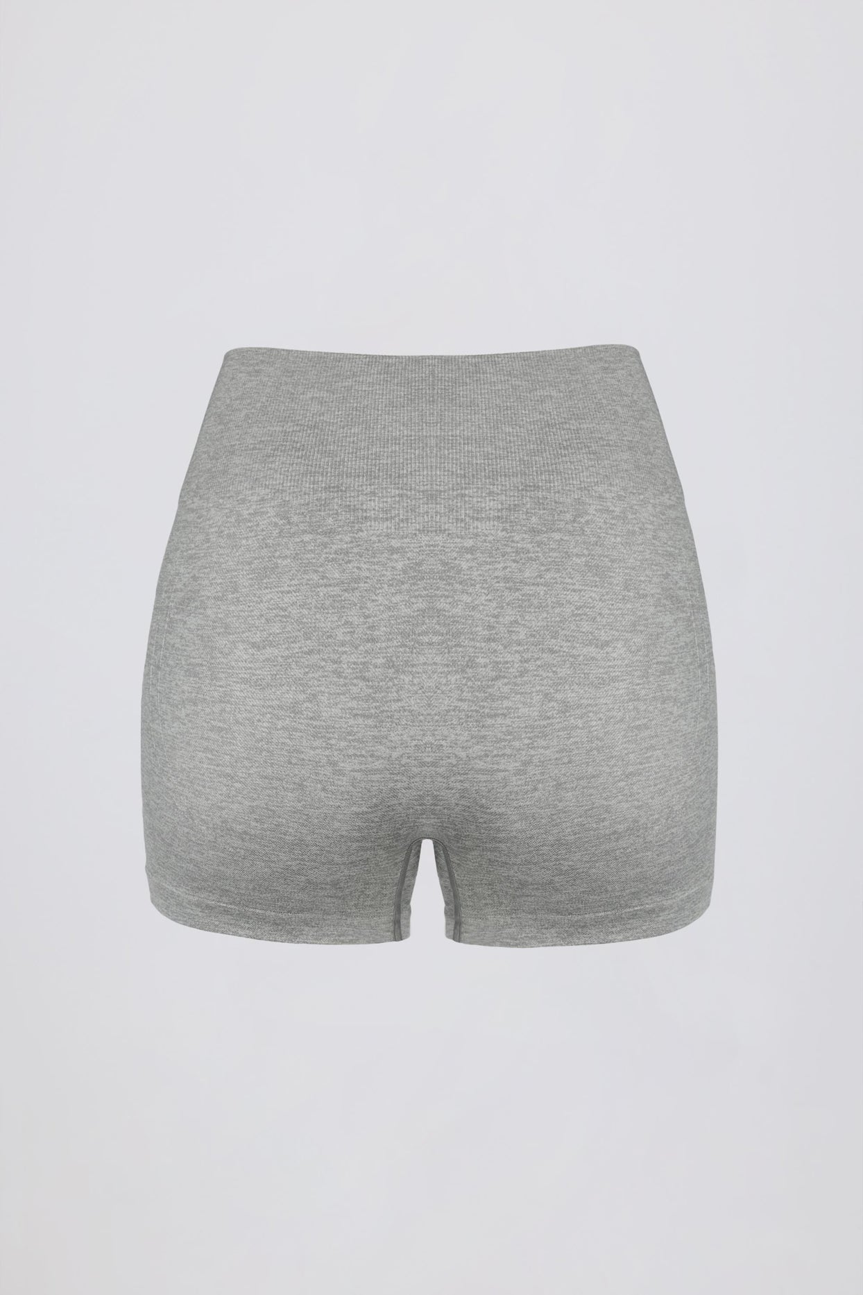Super Sculpt Seamless Mini Shorts in Grey Marl