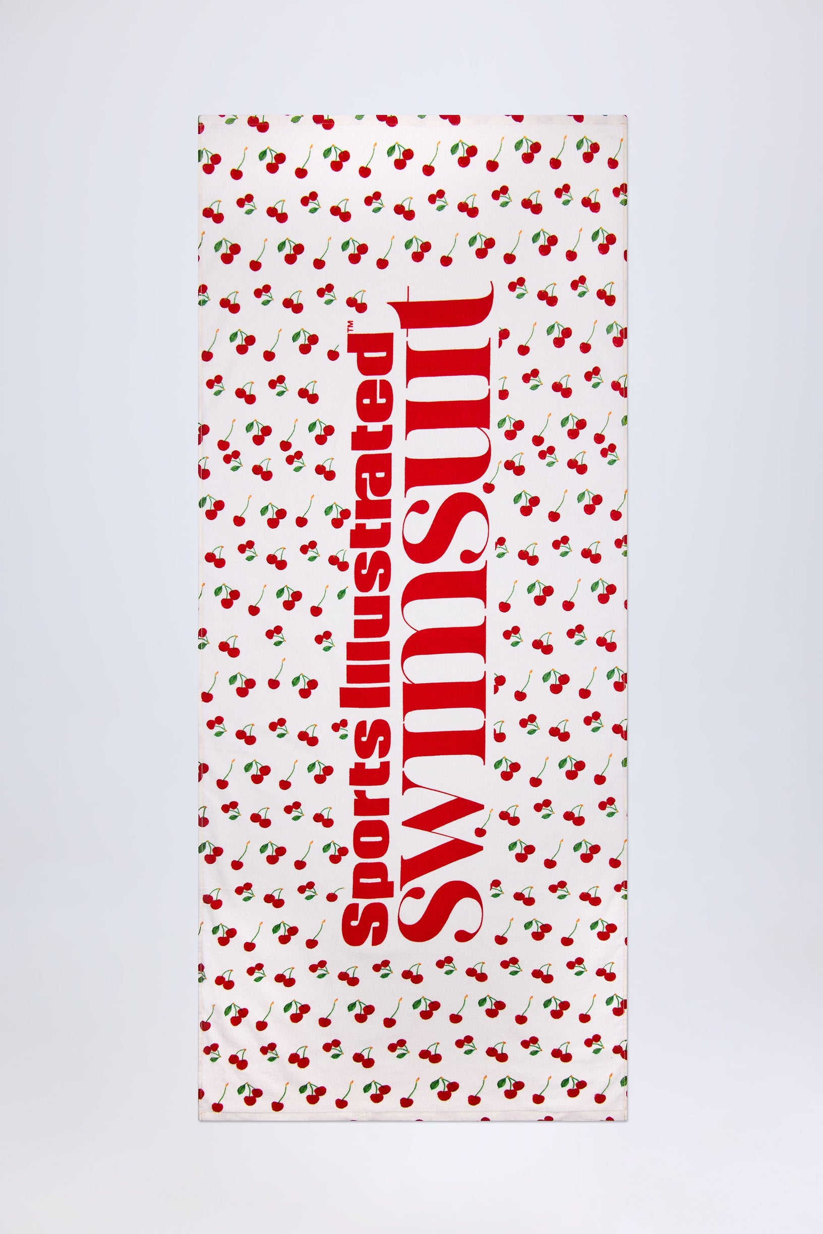 Logo Beach Towel in Cherry Print - 1