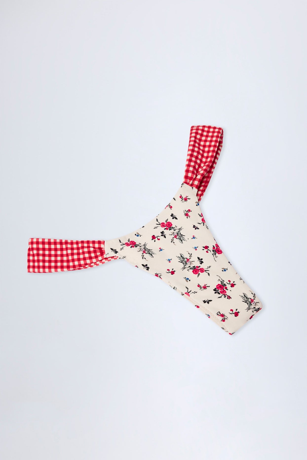 Cheeky Bikini Bottoms in Red Floral Print