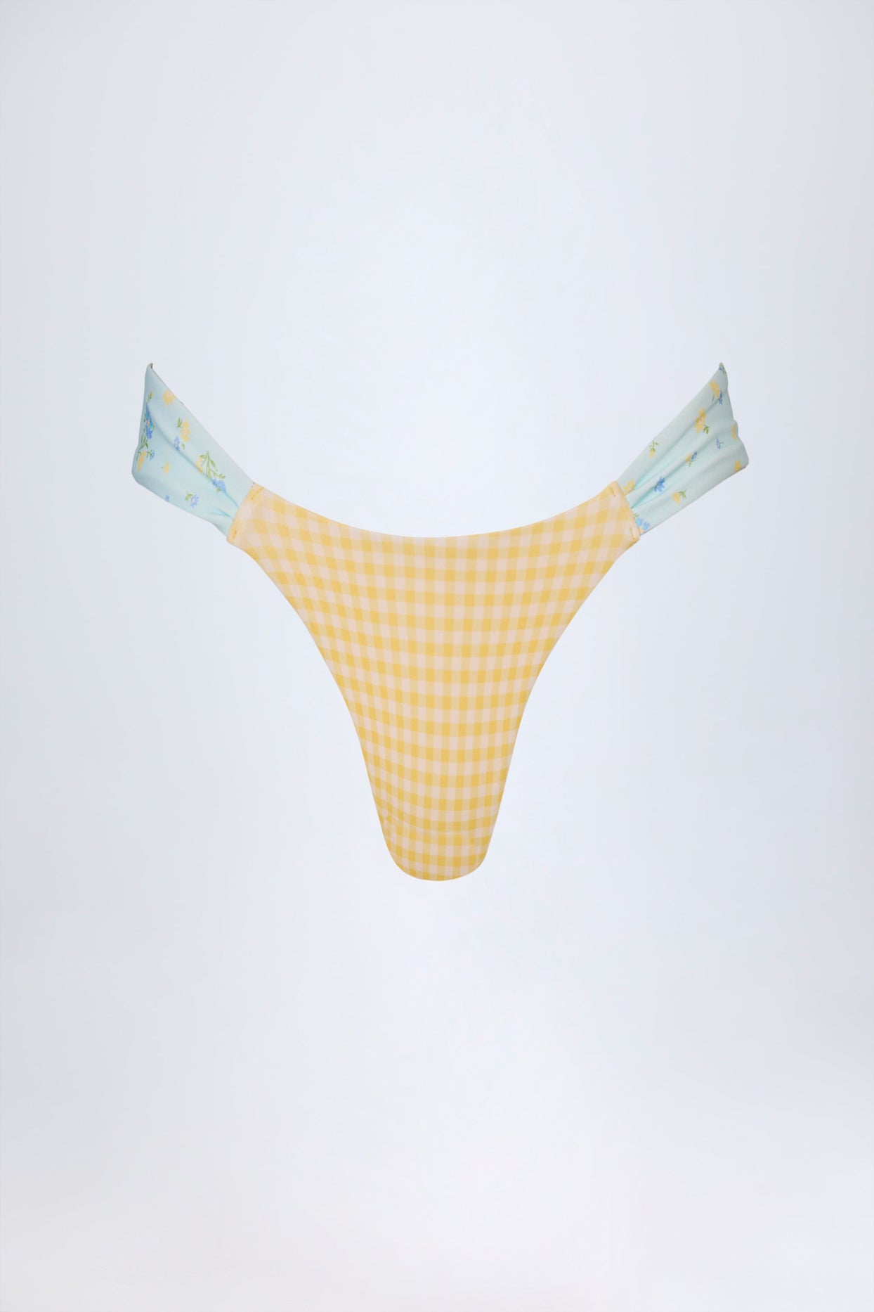 Cheeky Bikini Bottoms in Yellow Gingham