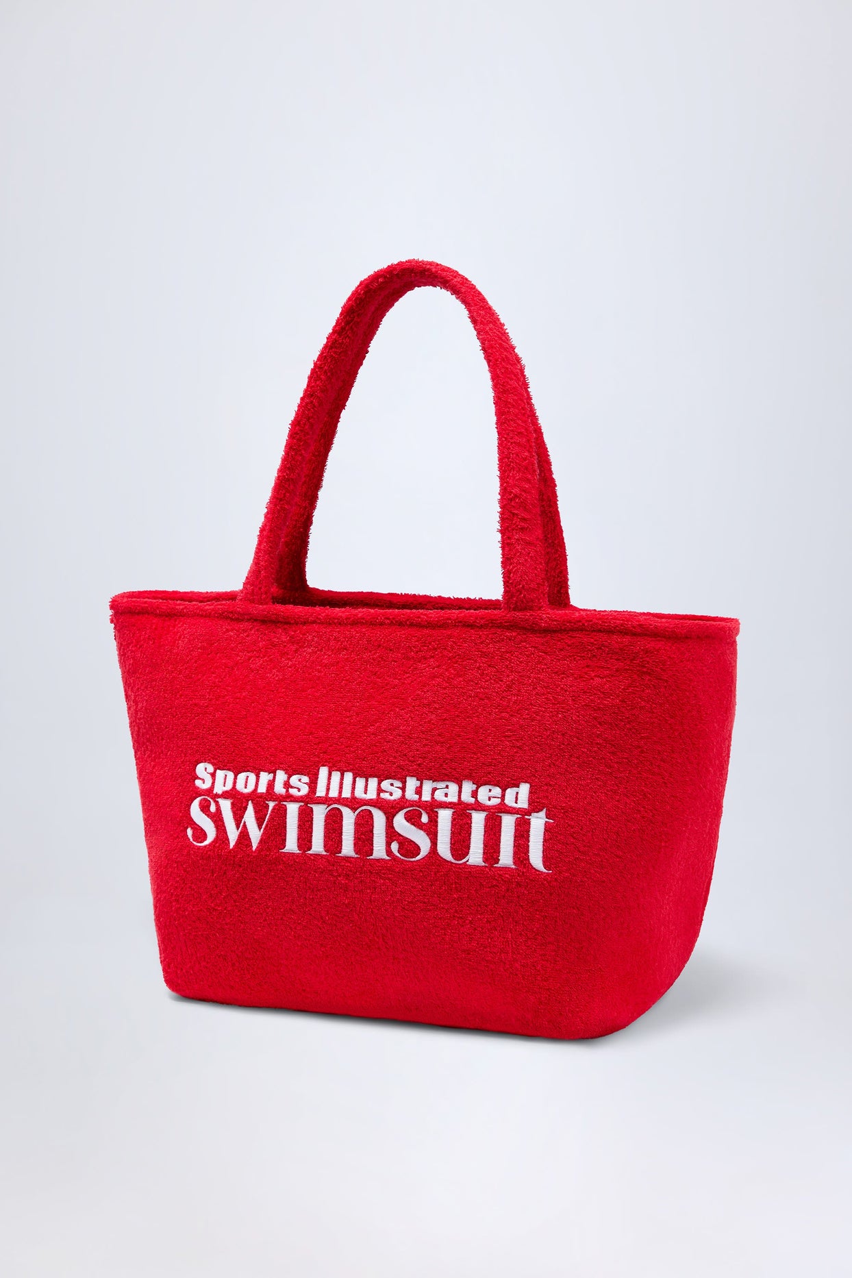 Towelling Tote Bag in Fiery Red
