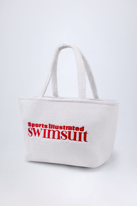 Towelling Tote Bag in White