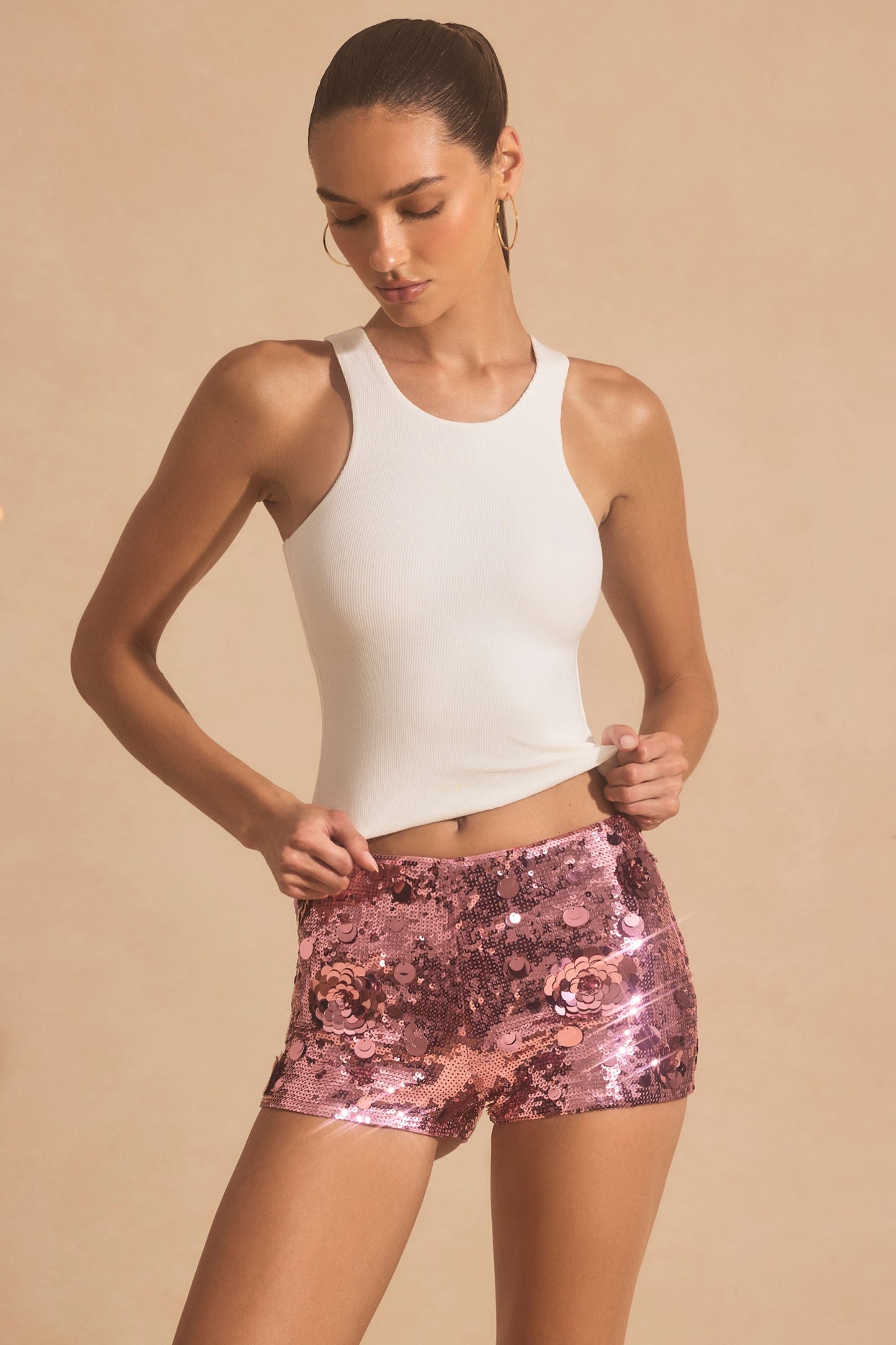 Modal Racerback Tank Top in White