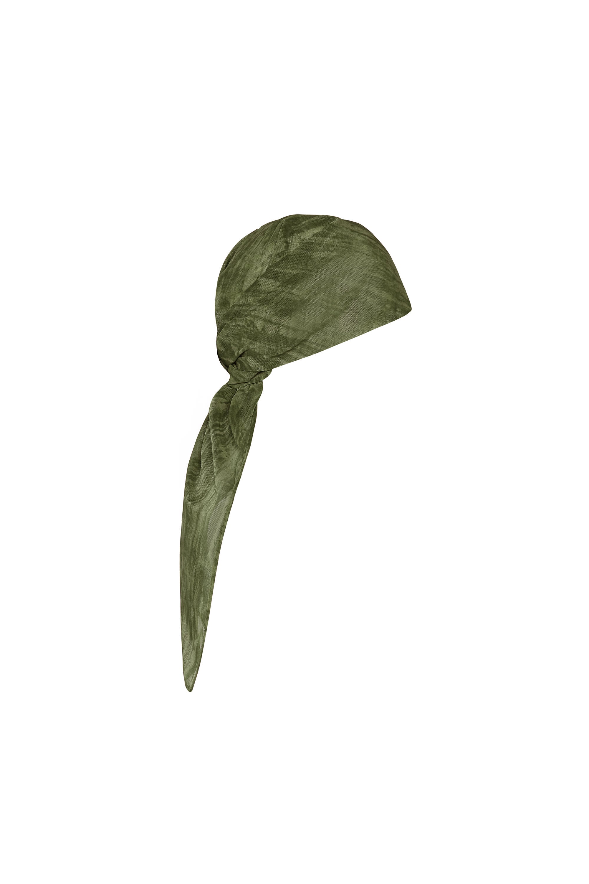 Headscarf in Green Print
