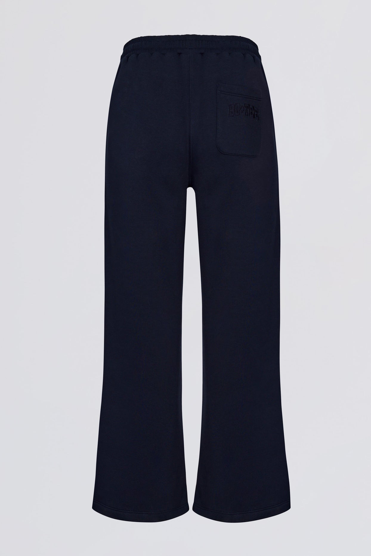 Wide-Leg Joggers in Classic Navy