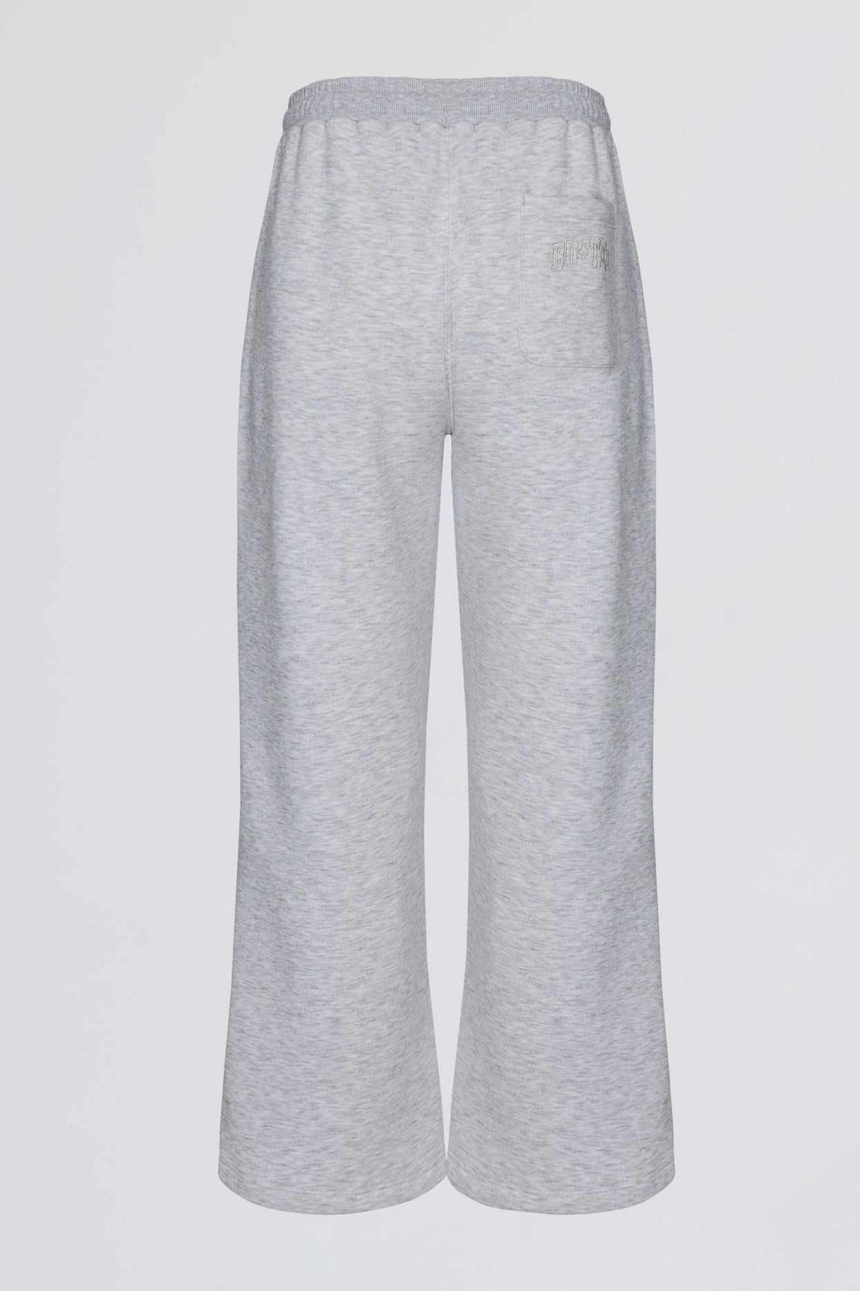 Wide-Leg Joggers in Grey Marl