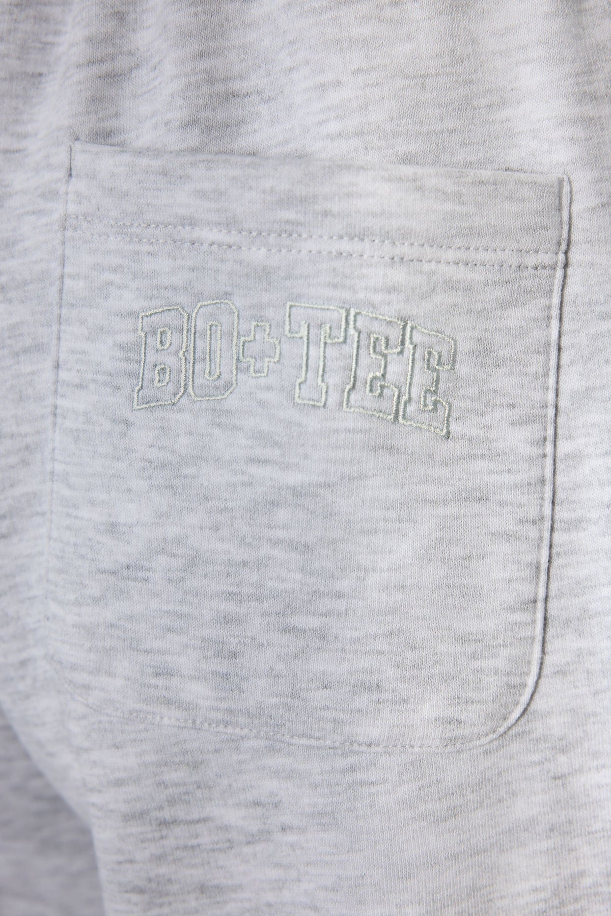 Wide-Leg Joggers in Grey Marl