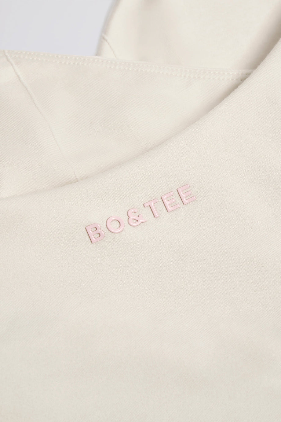 Wrap Halterneck Tank Top in Ivory Marl