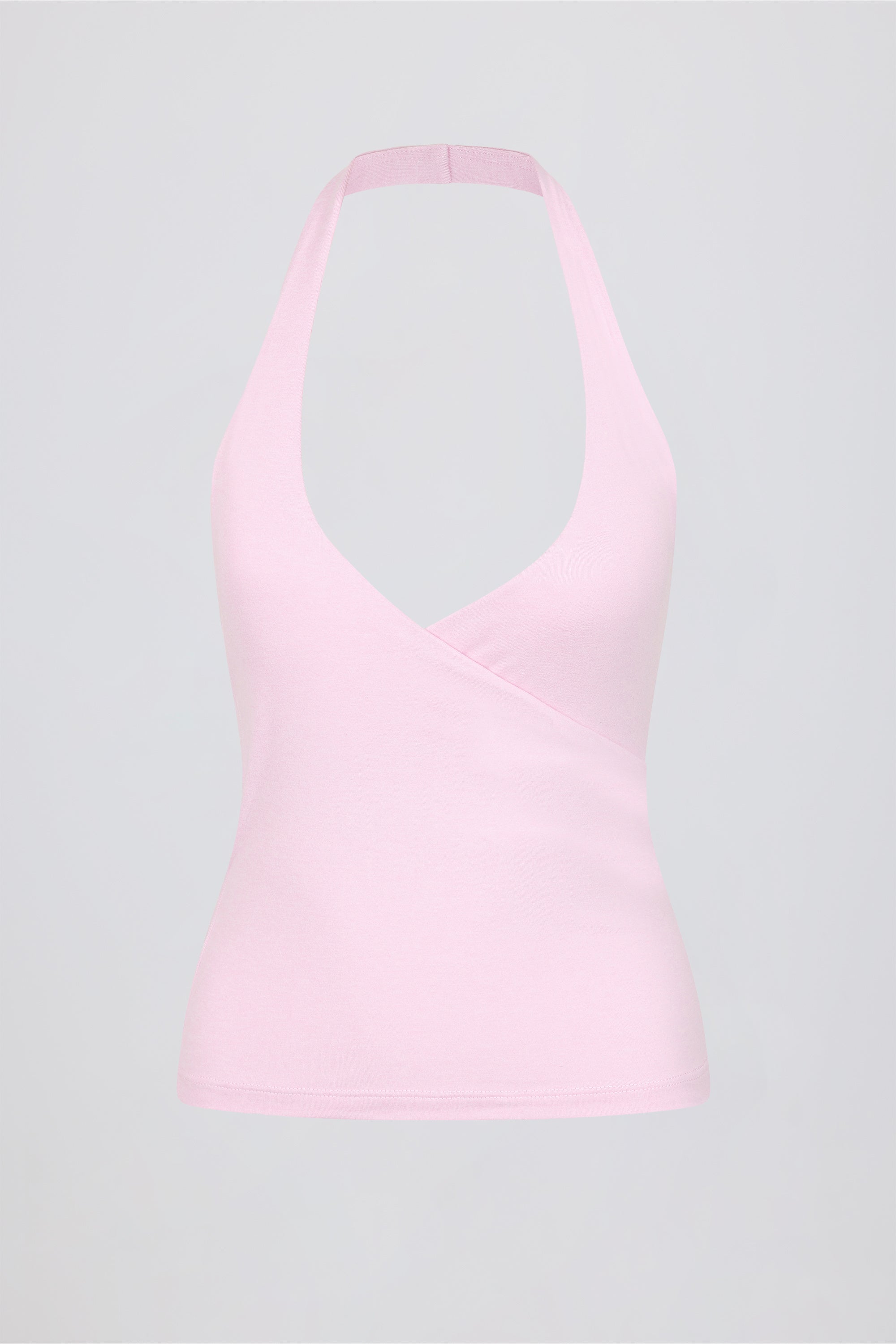 Halterneck Open-Back Tank Top in Bloom