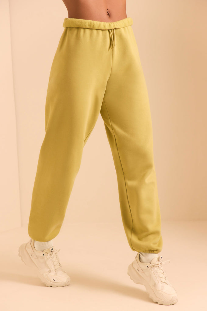 Petite Relaxed Fit Joggers in Matcha Green