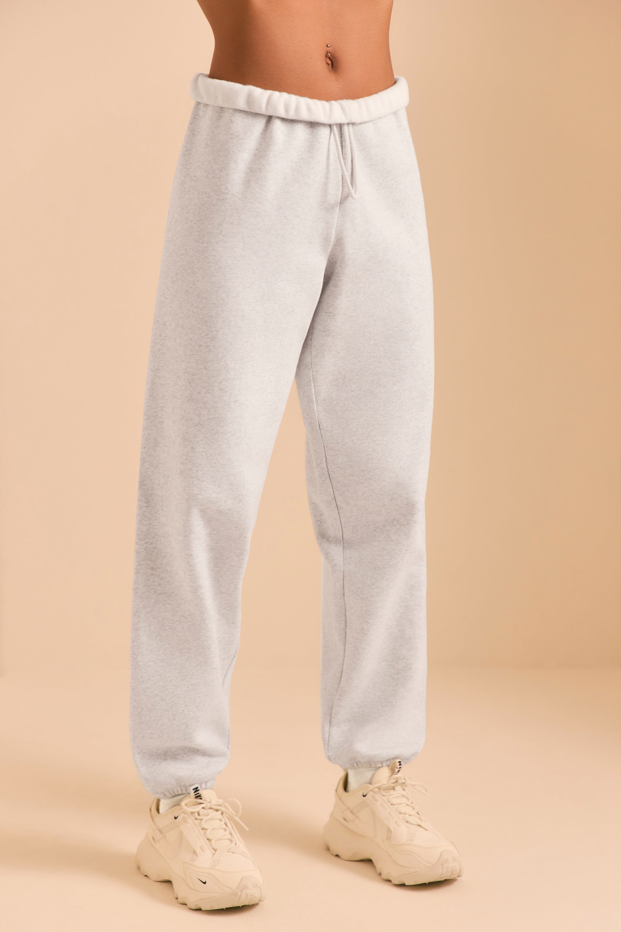 Pacific Petite Relaxed Fit Joggers in Heather Grey Oh Polly