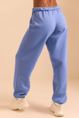 Petite Relaxed Fit Joggers in Cerulean Blue