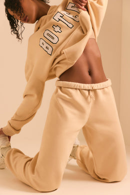 Petite Relaxed Fit Joggers in Sand