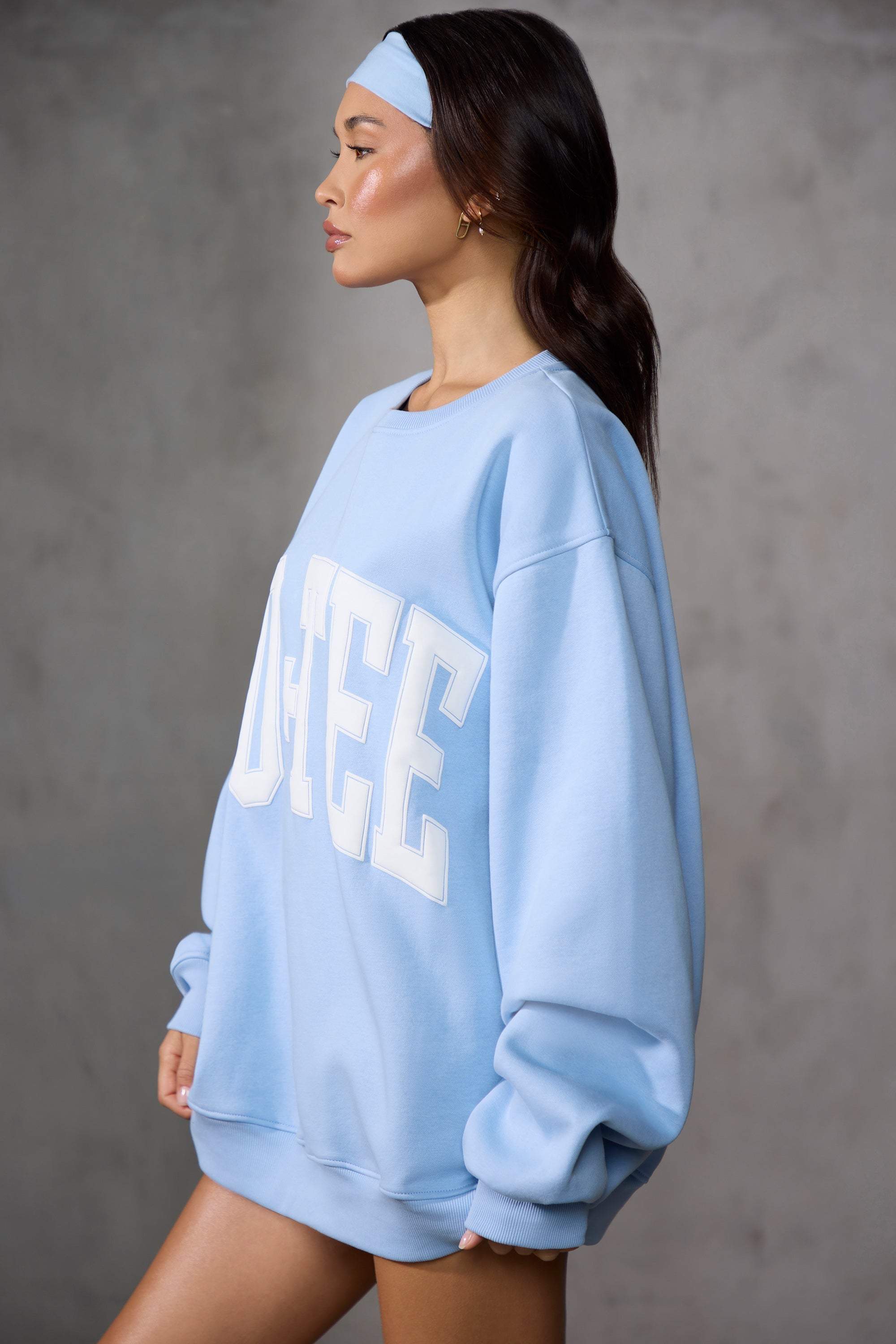 Light blue oversized sweatshirt 2025
